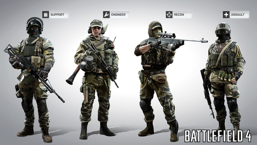 Battlefield 4 - Скины всех классов всех сторон в Battlefield 4