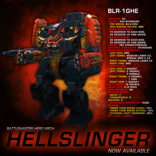 MechWarrior Online - Патчи 05.08.2014 Исправление ошибок. Новый Hero Mech Hellslinger. - 08.08.2014. Балансировка оружия